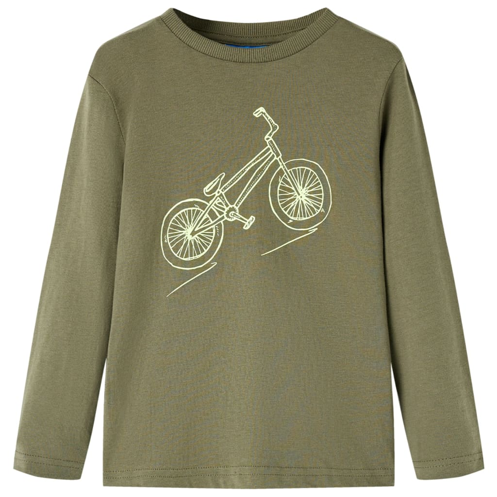 JUNG Vida Kinder-Langarmshirt Khaki 116