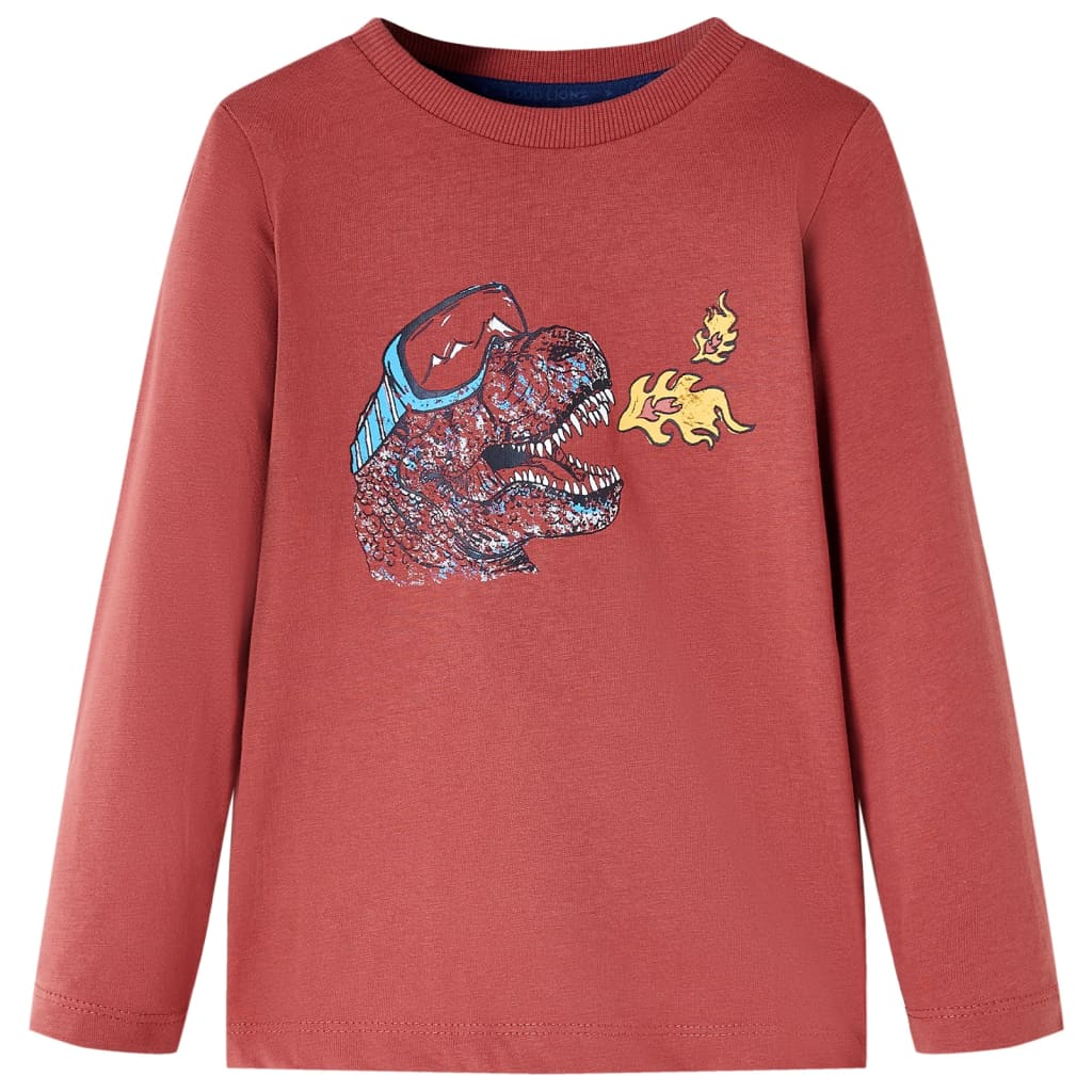 JUNG Vida Kinder-Langarmshirt Dunkelrot 140