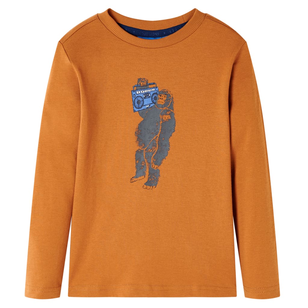 JUNG Vida Kinder-Langarmshirt Dunkelocker 128