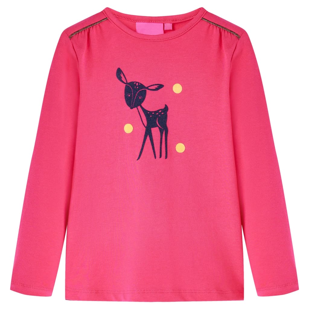 JUNG Vida Kinder-Langarmshirt Knallrosa 104