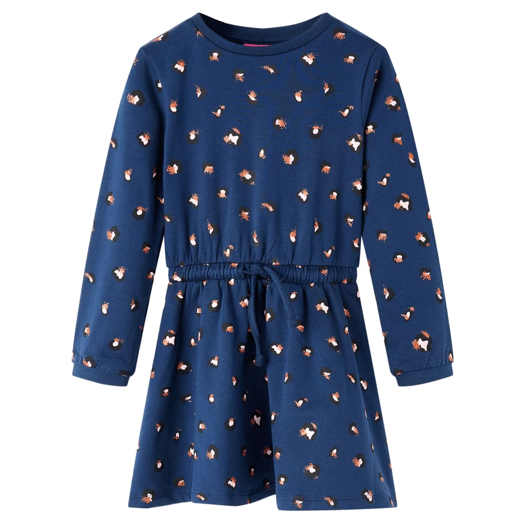 JUNG Vida Kinderkleid mit Langen Ärmeln Marineblau 104