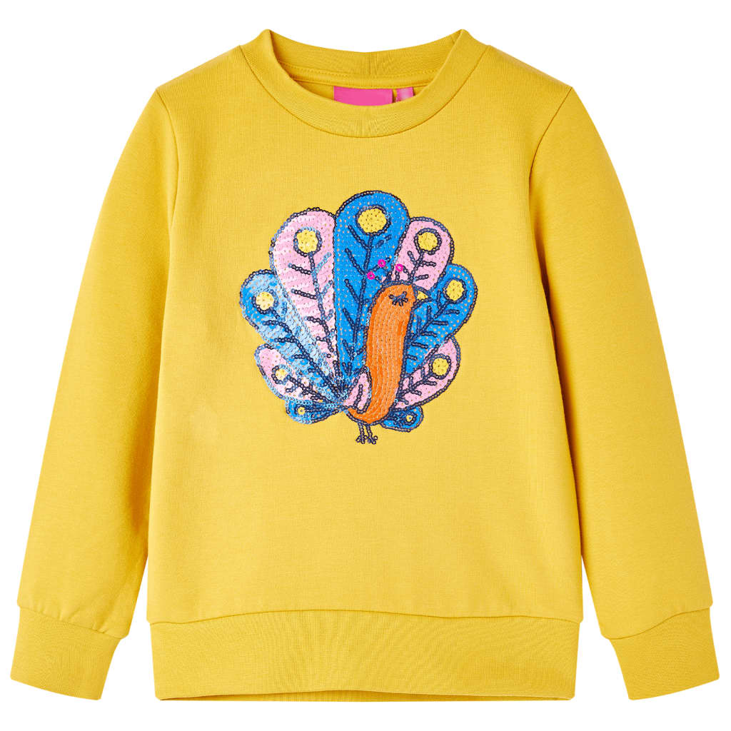JUNG Vida Kinder-Sweatshirt Dunkles Ocker 128