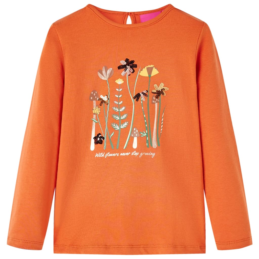 JUNG Vida Kinder-Langarmshirt Dunkelorange 104