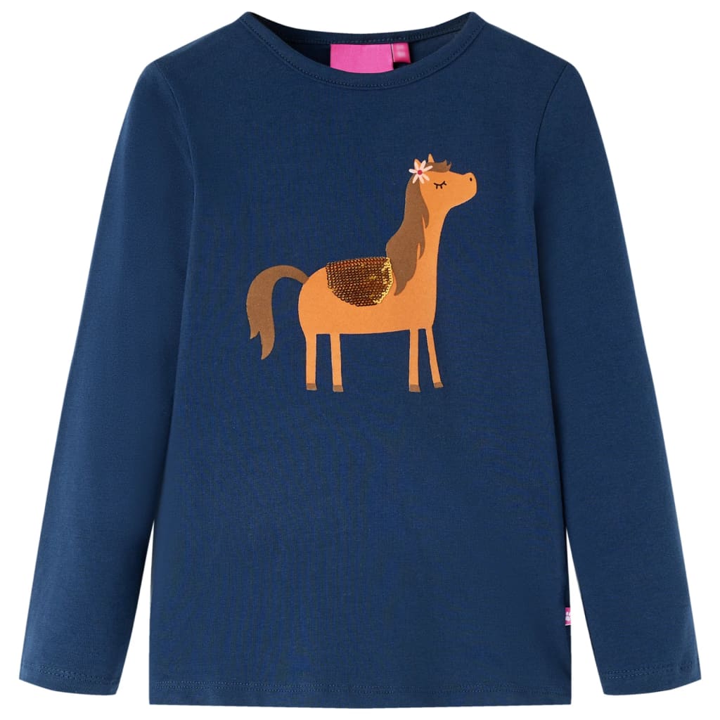 JUNG Vida Kinder-Langarmshirt Marineblau 104