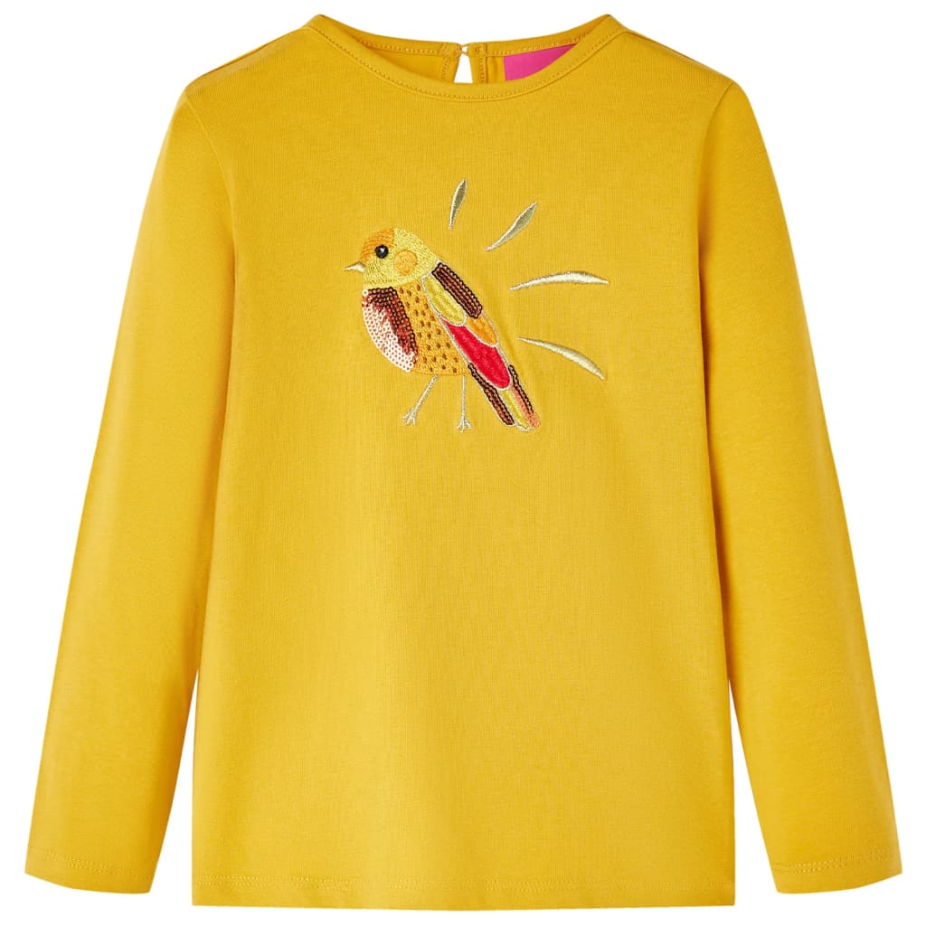 JUNG Vida Kinder-Langarmshirt Dunkles Ocker 104