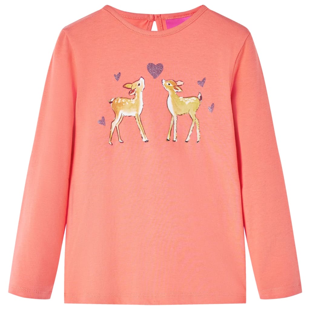 JUNG Vida Kinder-Langarmshirt Korallenrosa 128