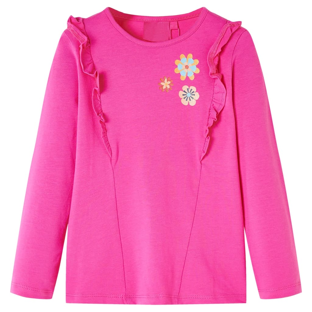 JUNG Vida Kinder-Langarmshirt Dunkelrosa 116