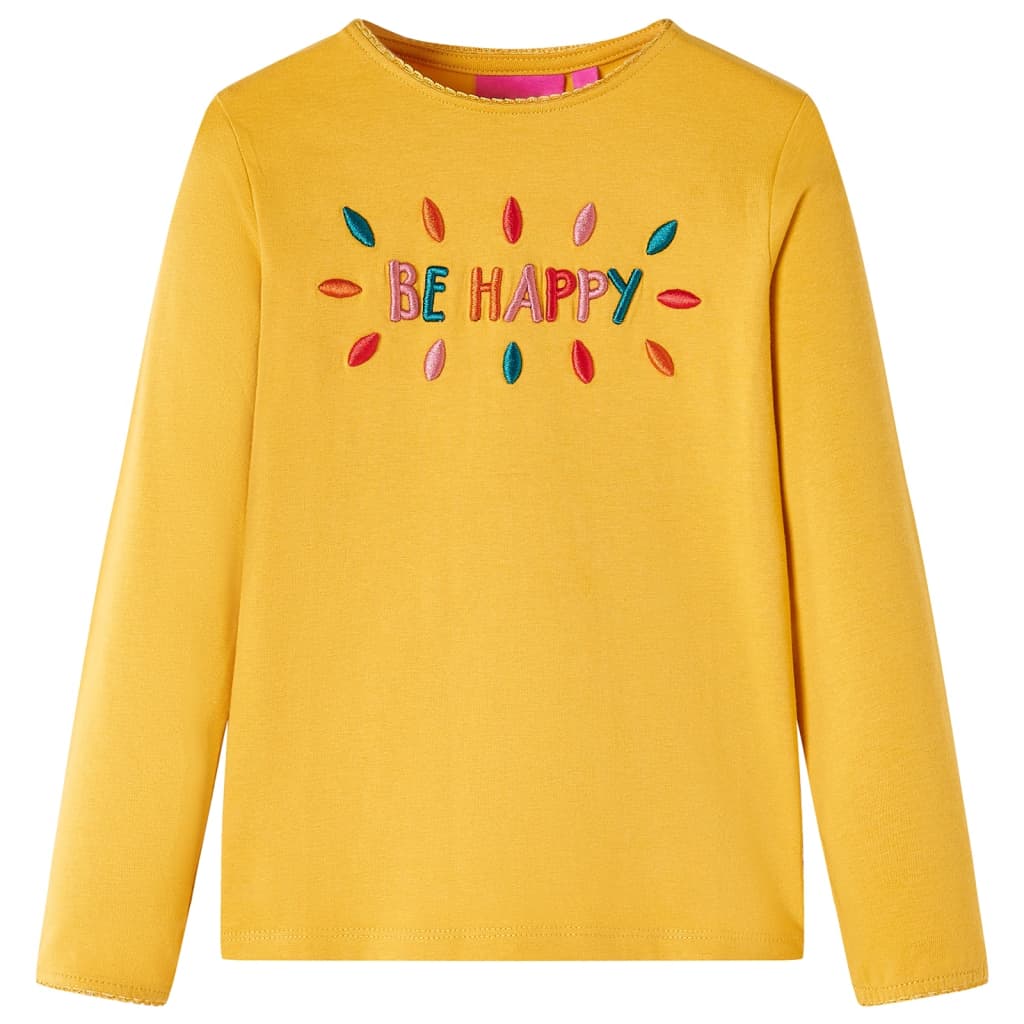 JUNG Vida Kinder-Langarmshirt Dunkles Ocker 116
