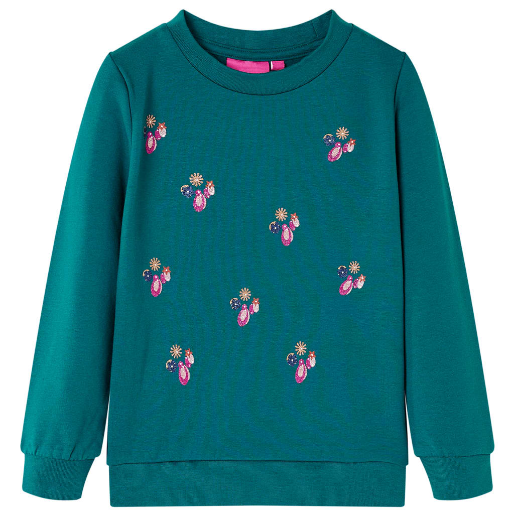 JUNG Vida Kinder-Sweatshirt Dunkelgrün 128