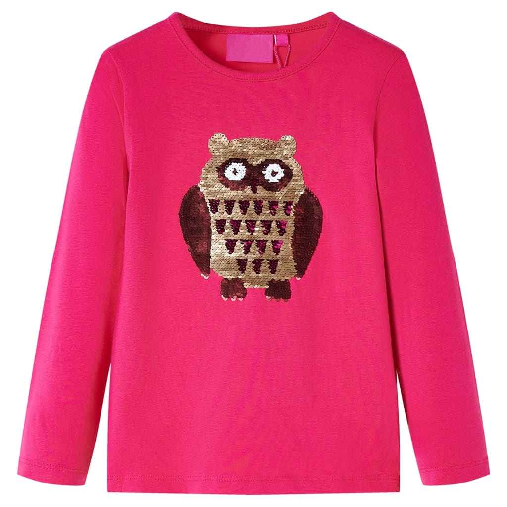 JUNG Vida Kinder-Langarmshirt Knallrosa 92