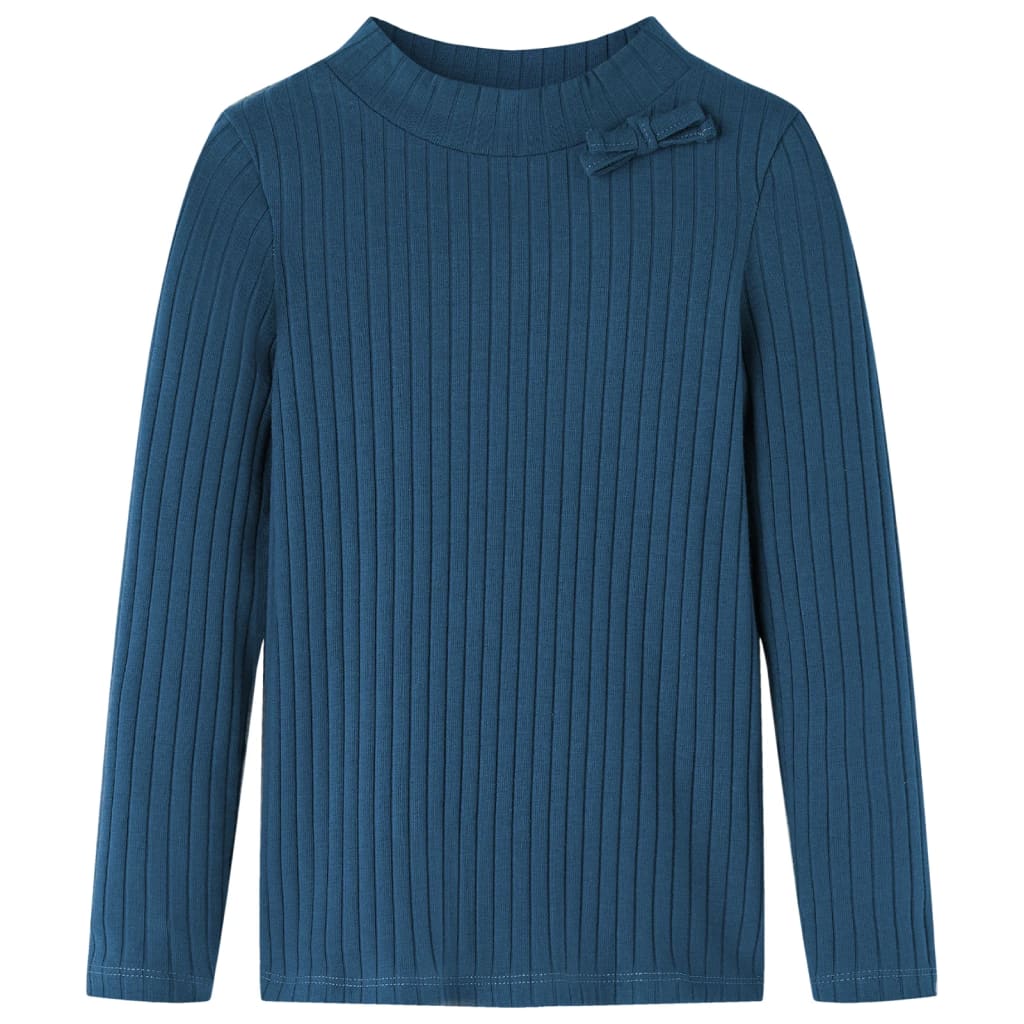 JUNG Vida Kinder-Langarmshirt Rippstrick Marineblau 104