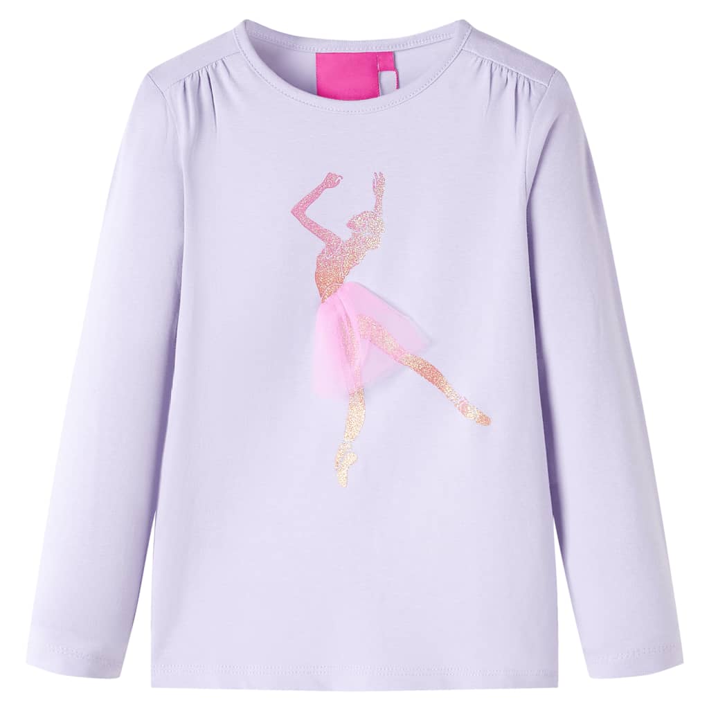 JUNG Vida Kinder-Langarmshirt Helllila 140