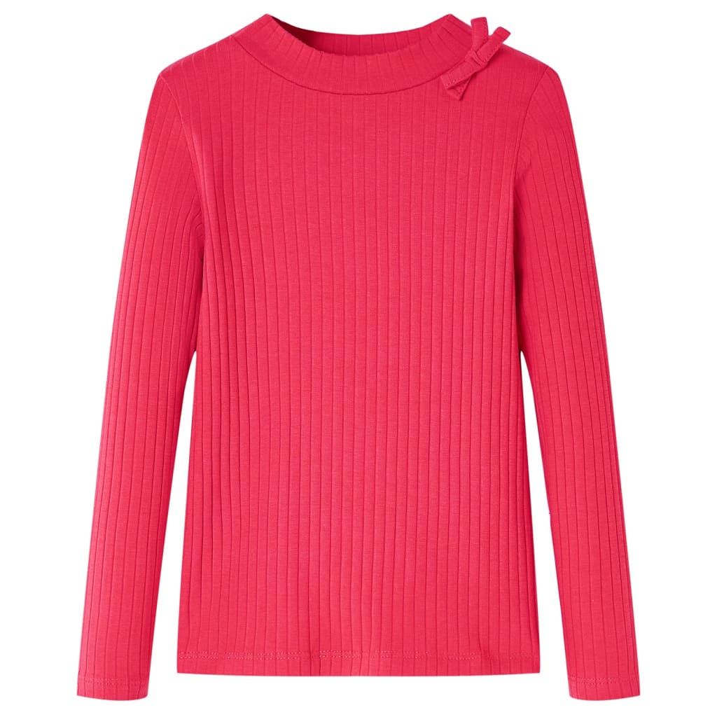 JUNG Vida Kinder-Langarmshirt Knallrosa 128