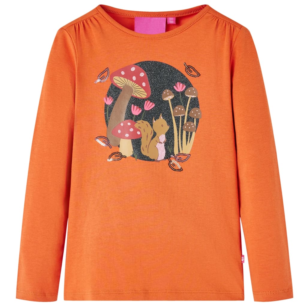 JUNG Vida Kinder-Langarmshirt Dunkelorange 104