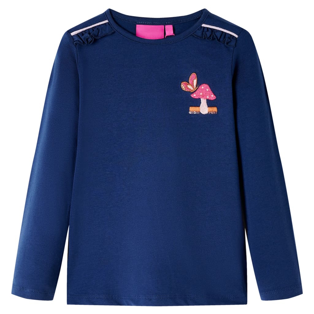 JUNG Vida Kinder-Langarmshirt Marineblau 128