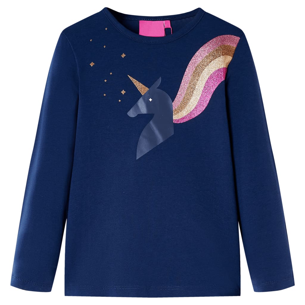 JUNG Vida Kinder-Langarmshirt Marineblau 140