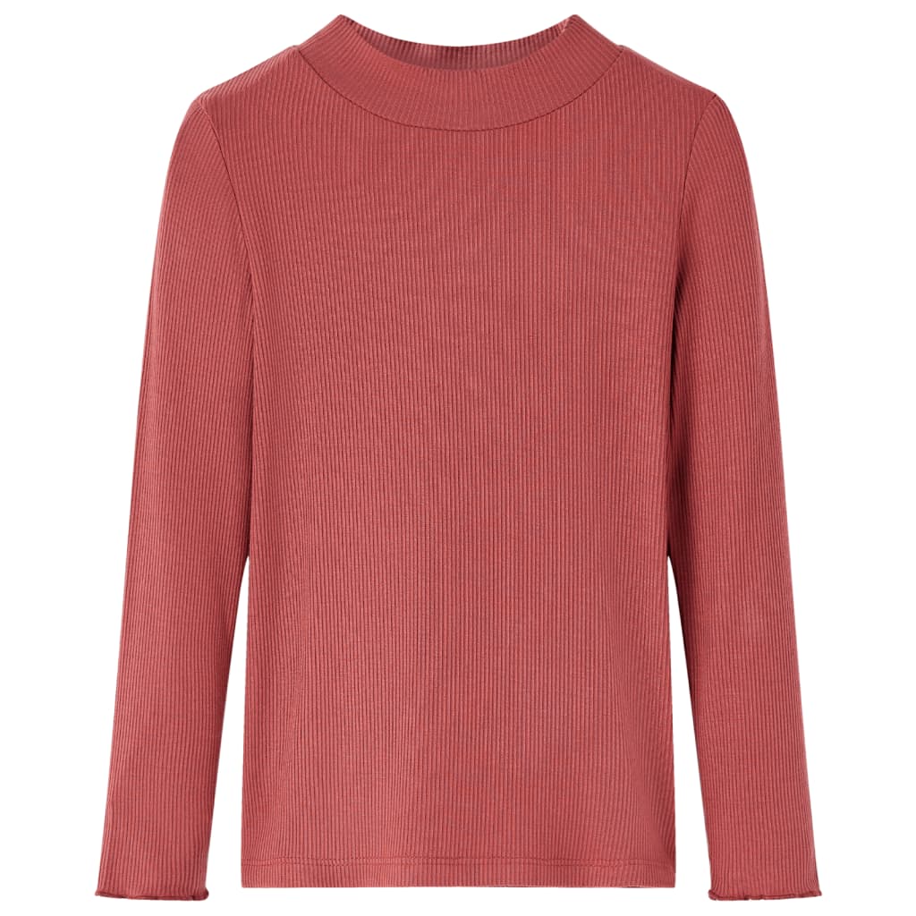 JUNG Vida Kinder-Langarmshirt Halbrollkragen Dunkelrot 104