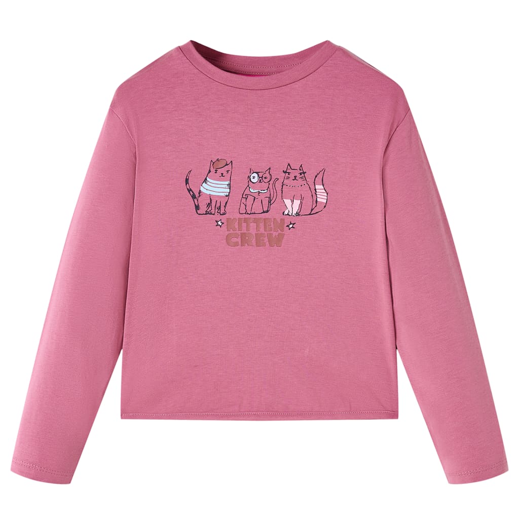 JUNG Vida Kinder-Langarmshirt Himbeerrosa 104