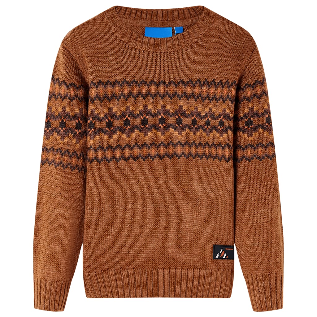 JUNG Vida Kinderpullover Gestrickt Cognac 104