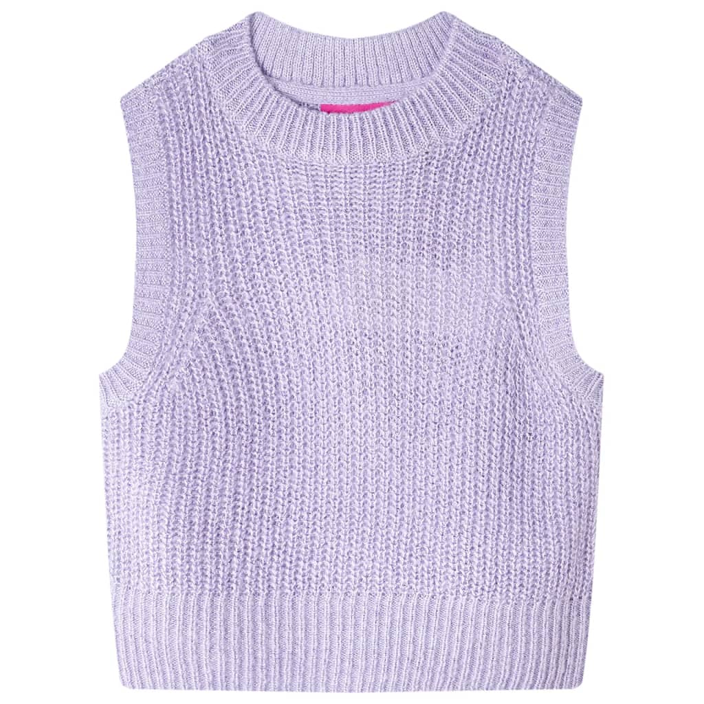 JUNG Vida Kinder-Pulloverweste Gestrickt Helllila 128