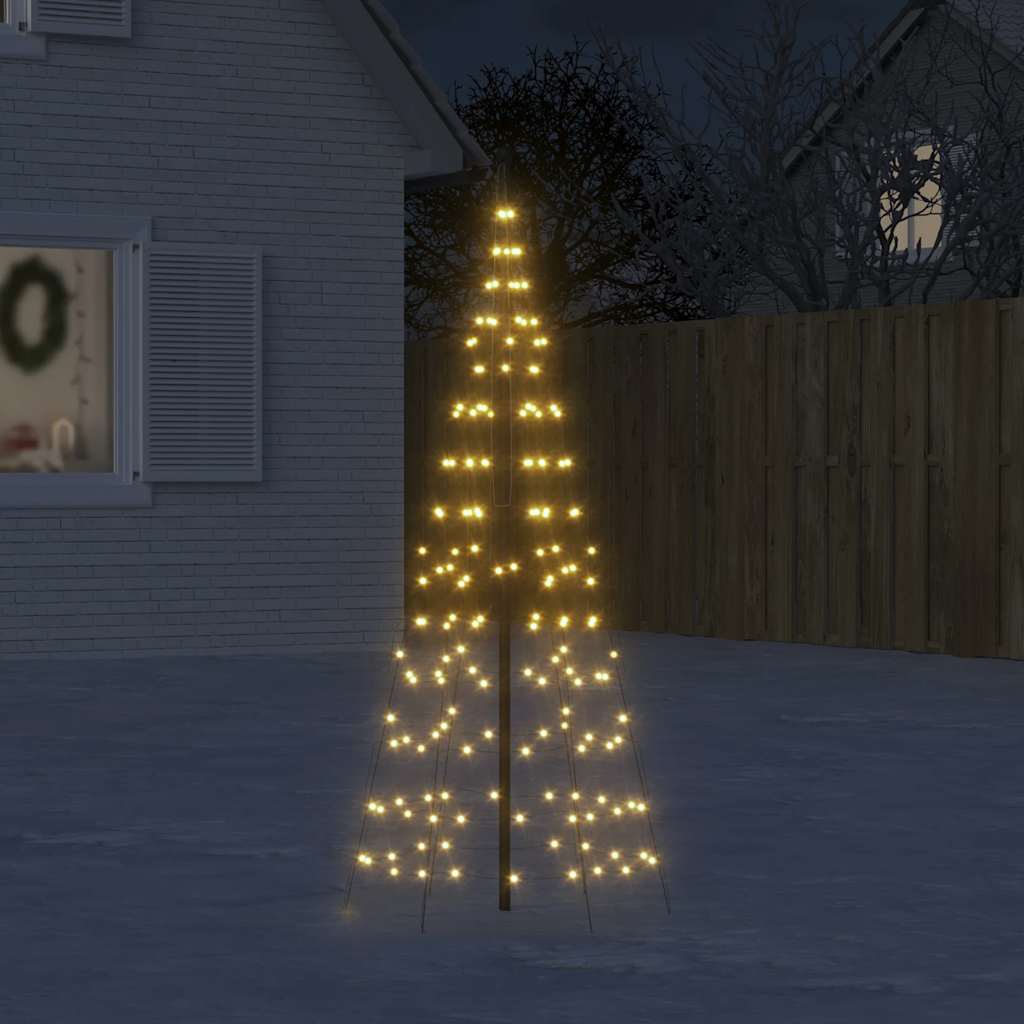JUNG Vida LED-Weihnachtsbaum für Fahnenmast 200 LEDs Warmweiß 180 cm