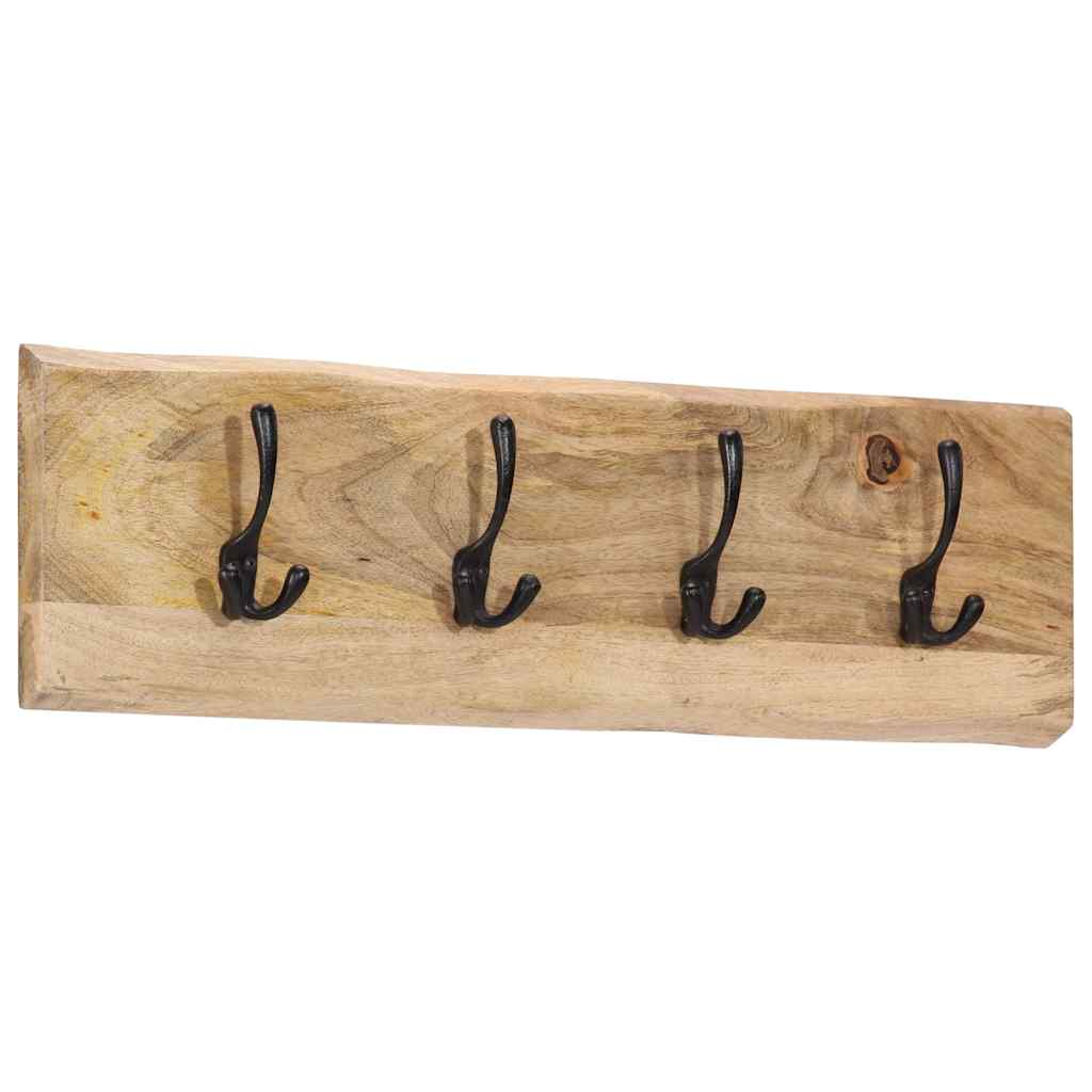 JUNG Vida Wandgarderobe mit 4 Haken Massivholz Mango