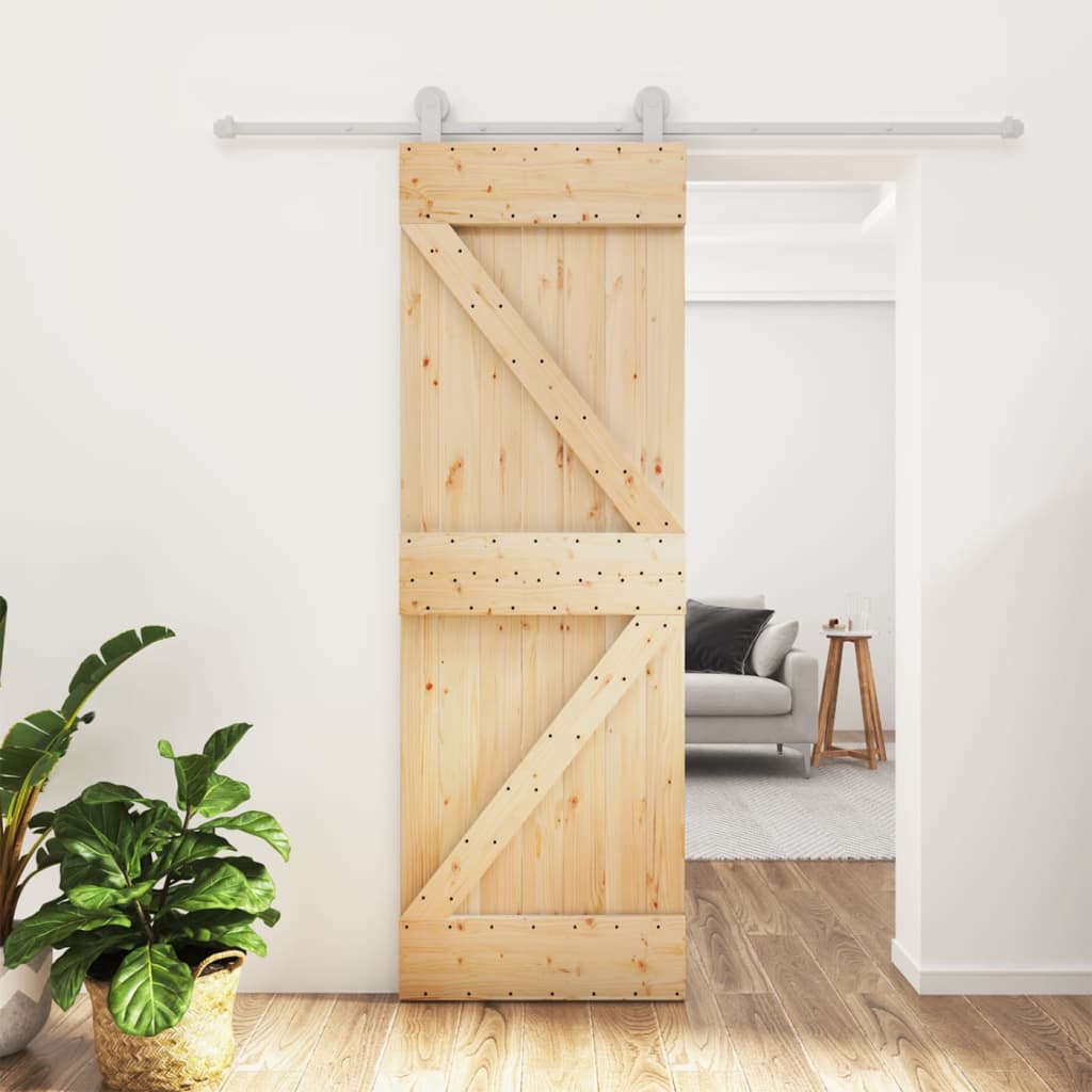 JUNG Vida Schiebetür mit Beschlag 70x210 cm Massivholz Kiefer