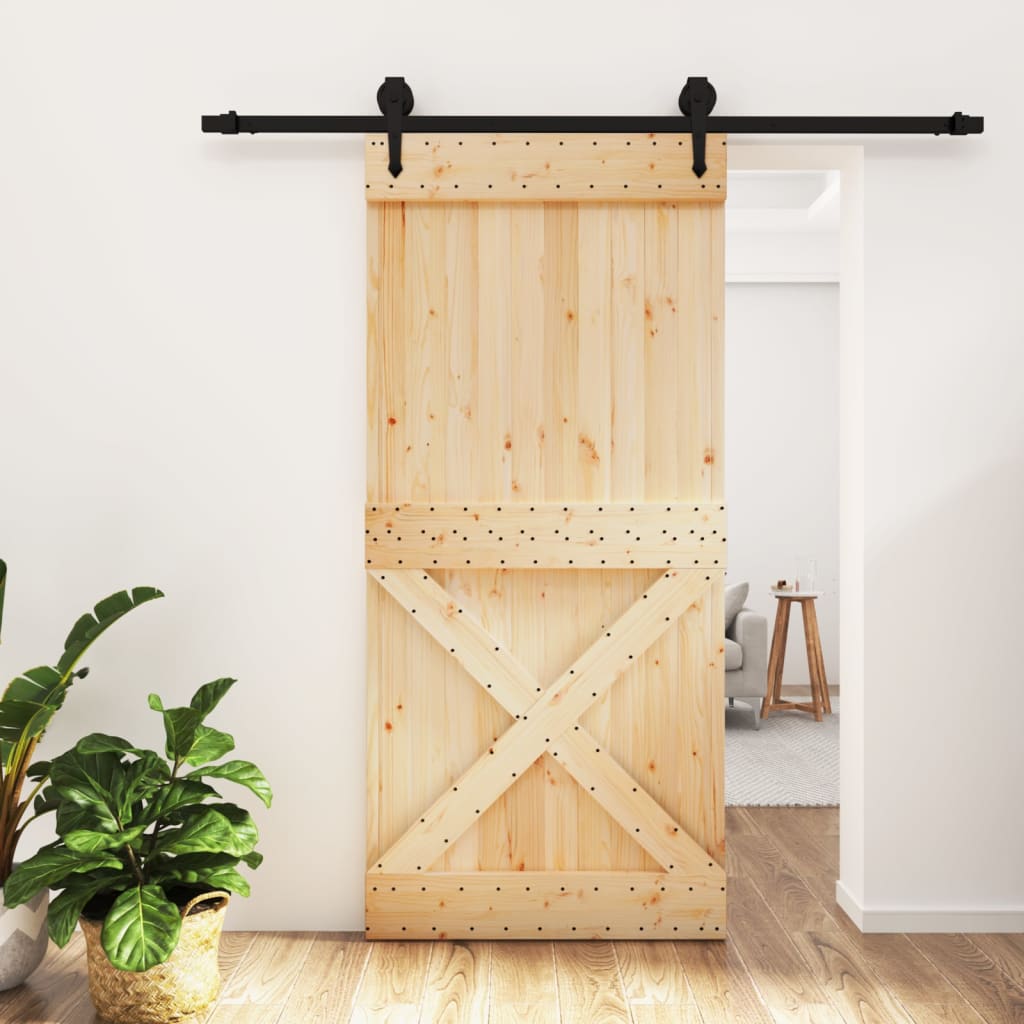 JUNG Vida Schiebetür mit Beschlag 95x210 cm Massivholz Kiefer
