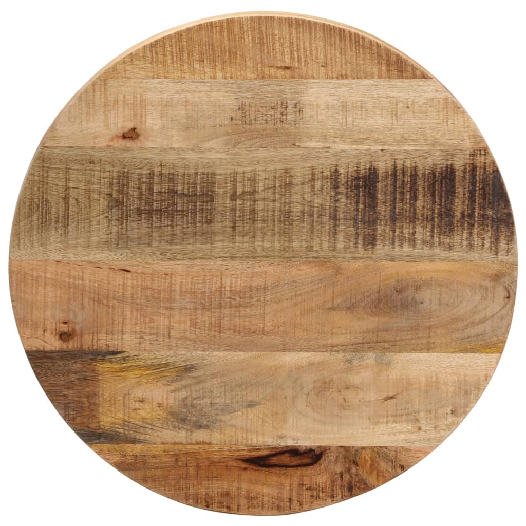 JUNG Vida Tischplatte Ø 40x1,5 cm Rund Raues Massives Mangoholz