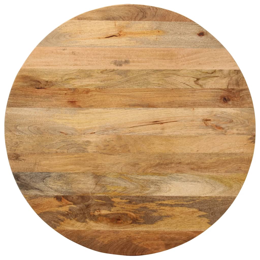 JUNG Vida Tischplatte Ø 80x2,5 cm Rund Massivholz Mango