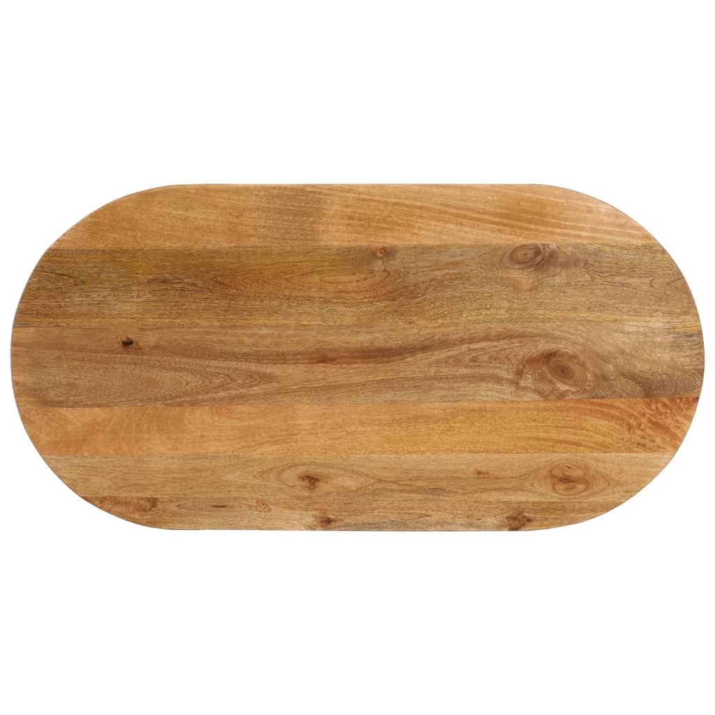 JUNG Vida Tischplatte 90x40x2,5 cm Oval Massivholz Mango