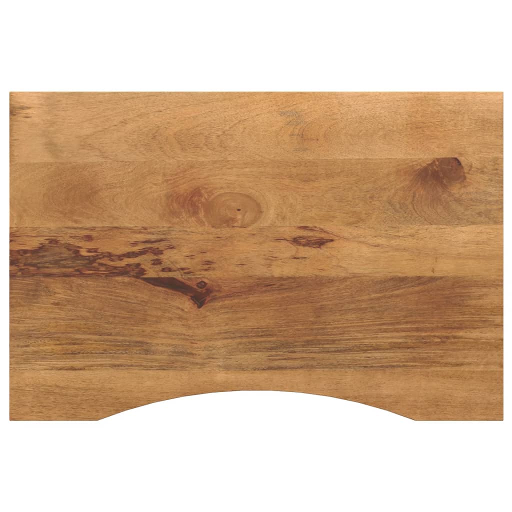 JUNG Vida Schreibtischplatte mit Aussparung 100x50x2,5cm Massivholz Mango