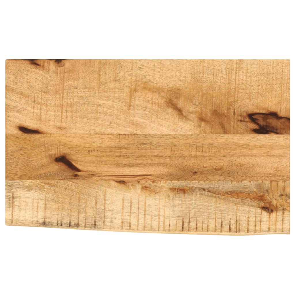 JUNG Vida Tischplatte 50x20x3,8 cm Baumkante Massivholz Raues Mangoholz