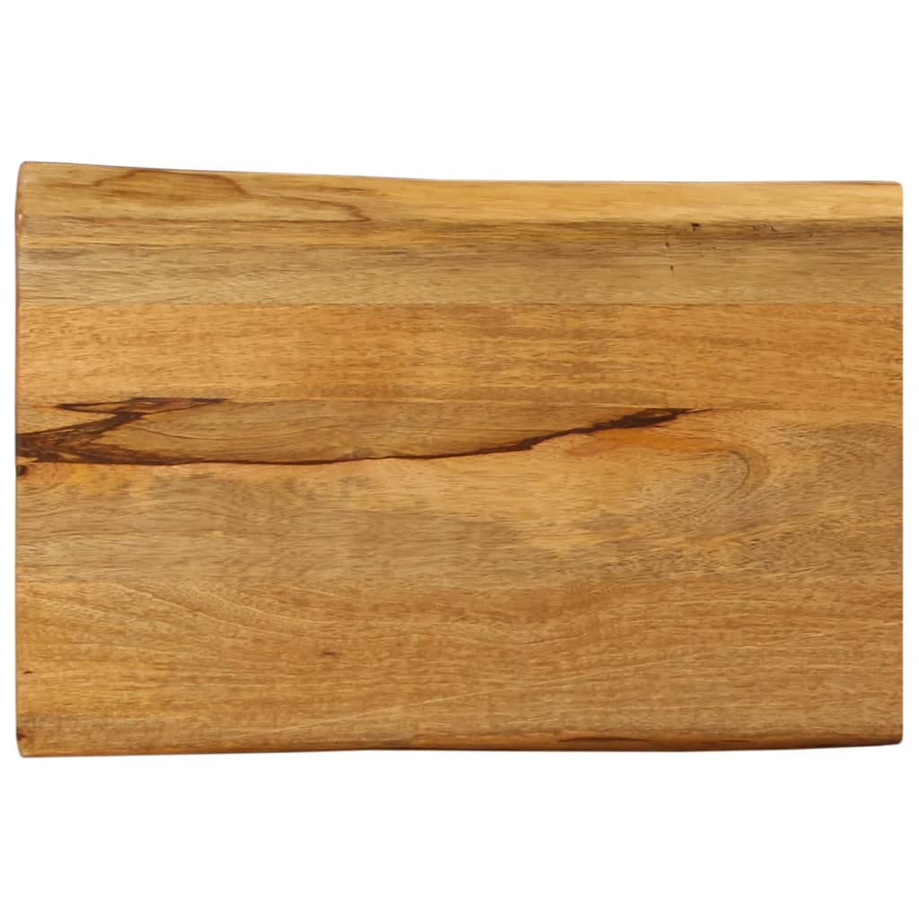JUNG Vida Tischplatte mit Baumkante 50x40x2,5 cm Massivholz Mango