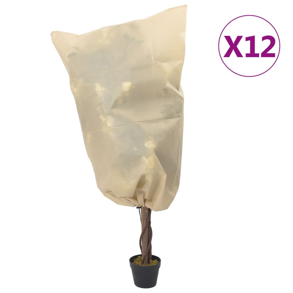 JUNG Vida Wintervlies mit Kordelzug 12 Stk. 70 g/m² 0,8x0,8 m