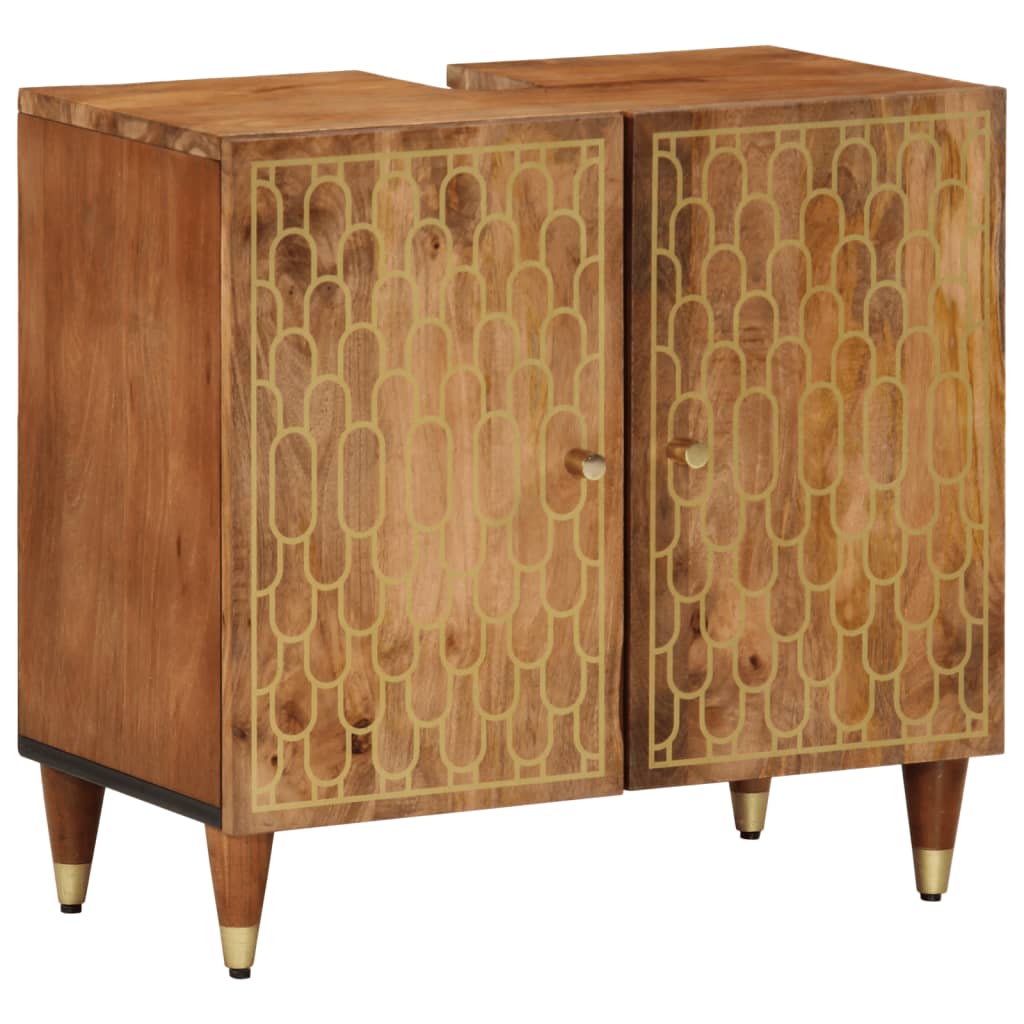 JUNG Vida Waschbeckenunterschrank 62x33x58 cm Massivholz Mango