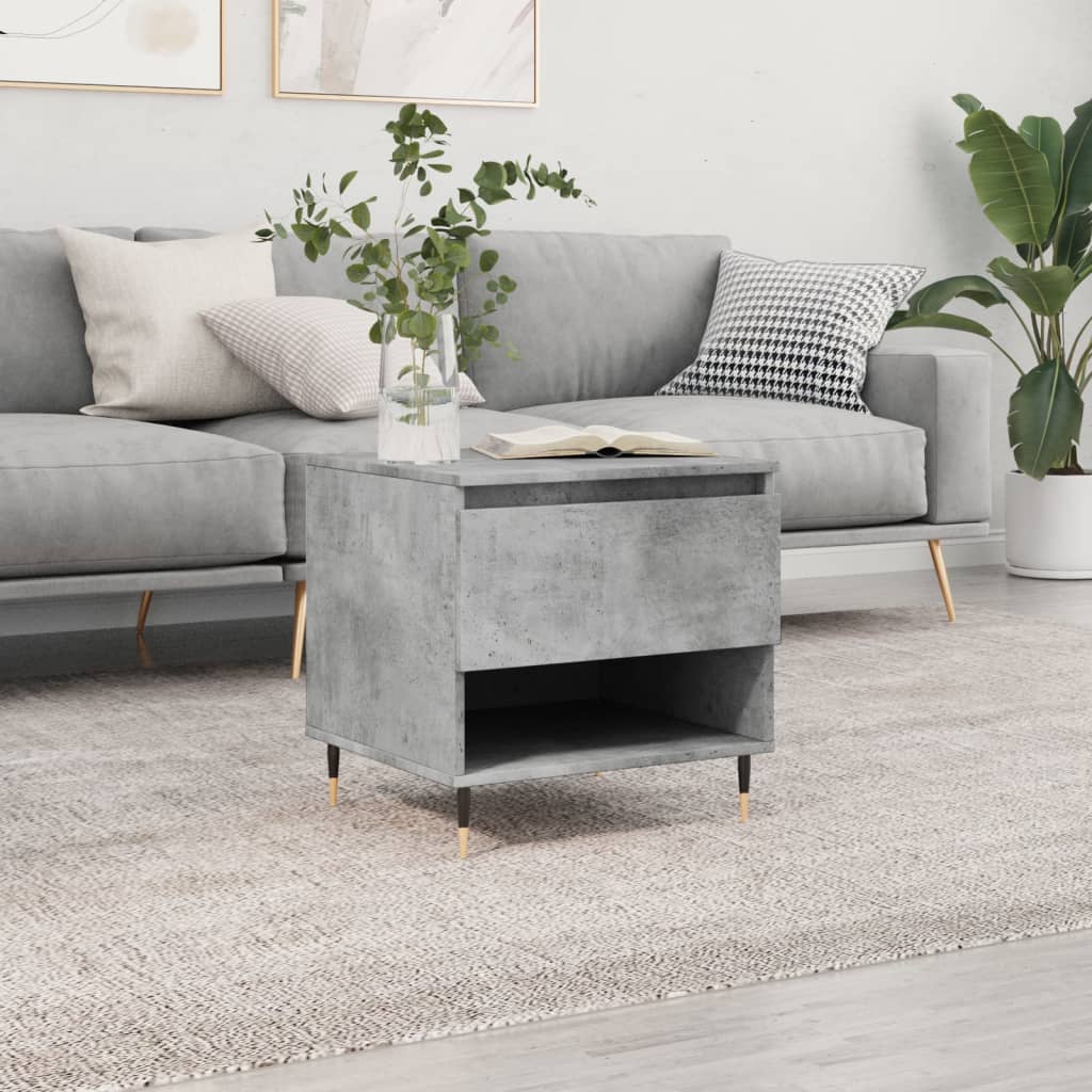 JUNG Vida Couchtisch Betongrau 50x46x50 cm Holzwerkstoff