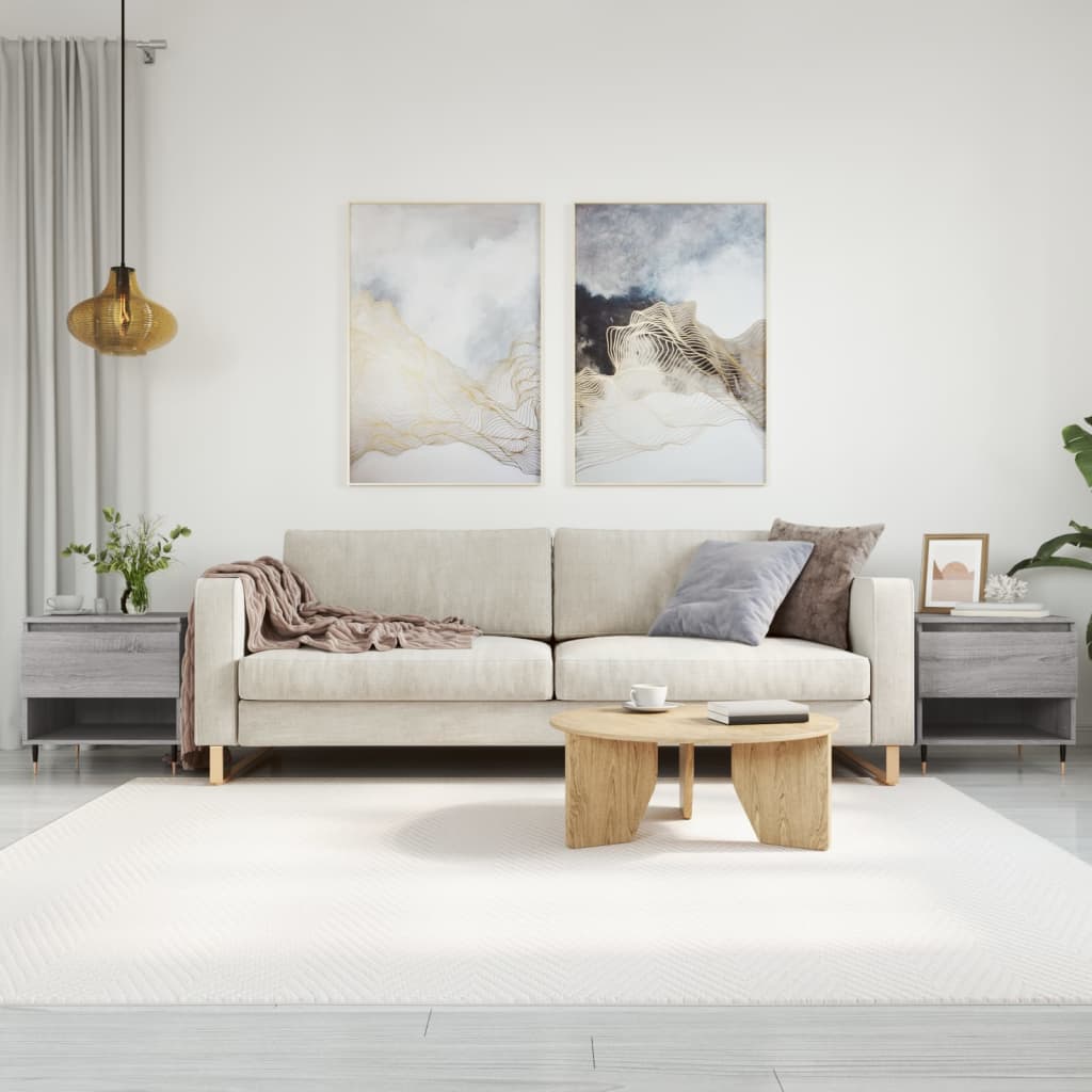 JUNG Vida Couchtische 2 Stk. Grau Sonoma 50x46x50 cm Holzwerkstoff