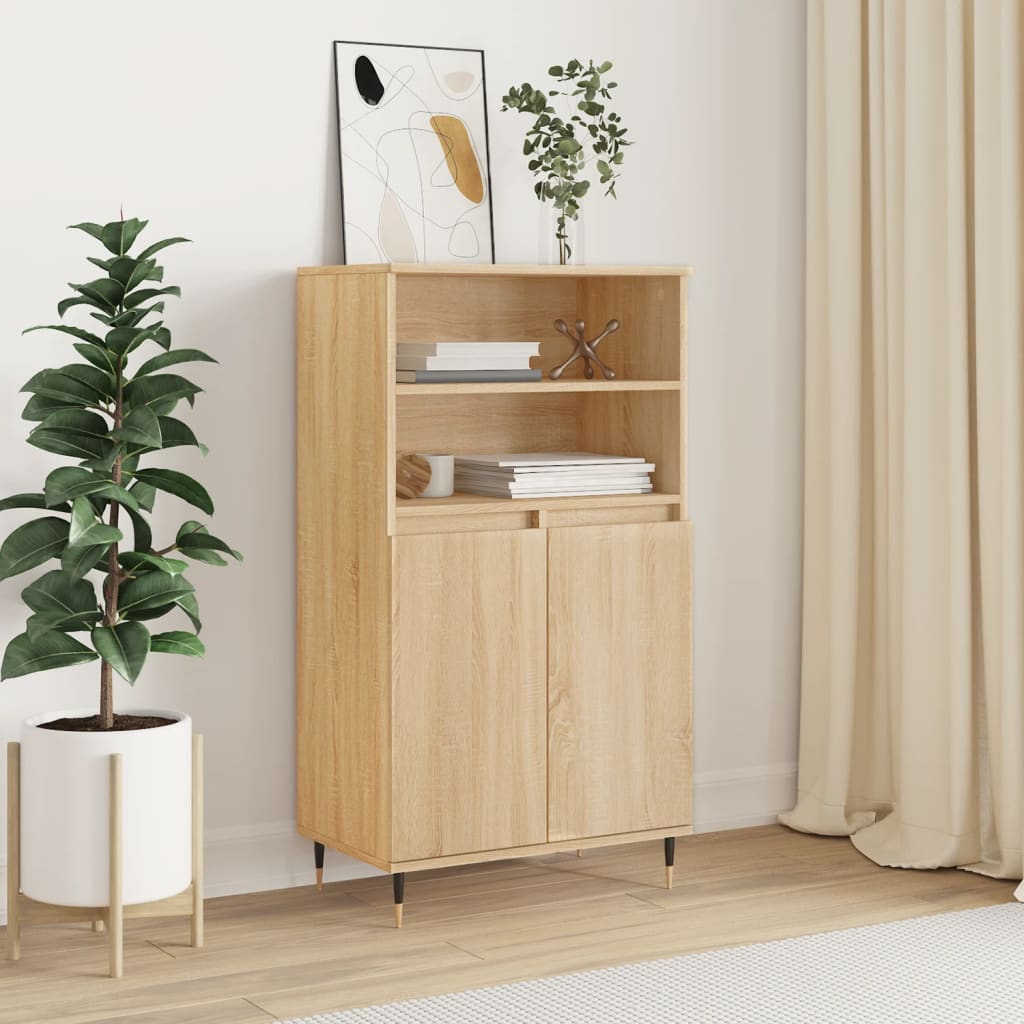 JUNG Vida Highboard Sonoma-Eiche 60x36x110 cm Holzwerkstoff