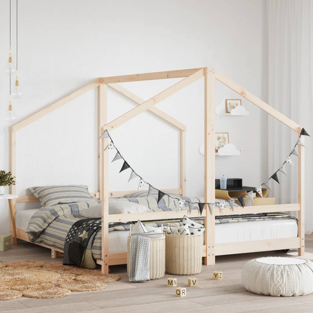 JUNG Vida Kinderbett 2x(90x190) cm Massivholz Kiefer