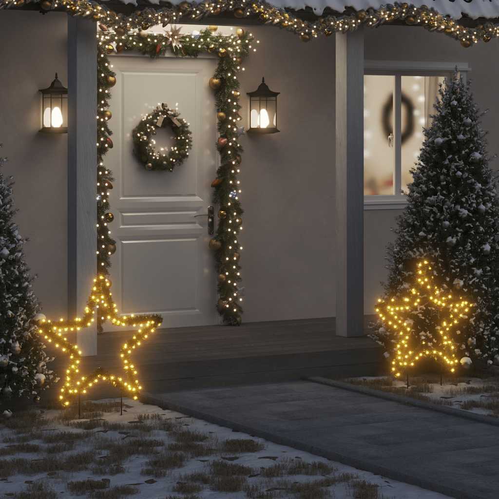 JUNG Vida Weihnachtsstern mit Erdspießen und 115 LEDs 85 cm