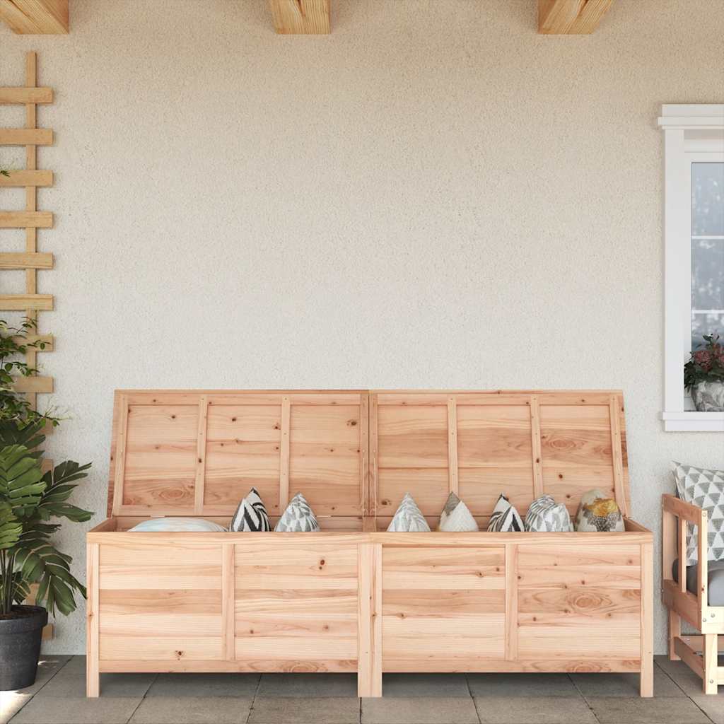 JUNG Vida Gartentruhe 198,5x50x56,5 cm Massivholz Tanne