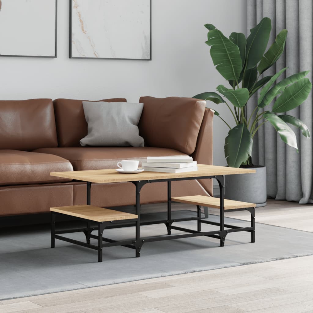JUNG Vida Couchtisch Sonoma-Eiche 100x50,5x40 cm Holzwerkstoff