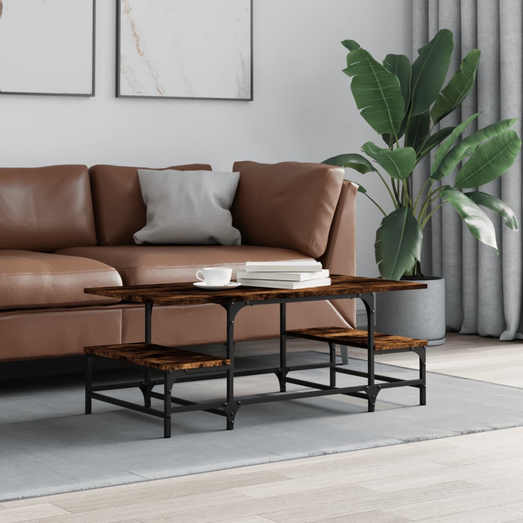JUNG Vida Couchtisch Räuchereiche 100x50,5x40 cm Holzwerkstoff