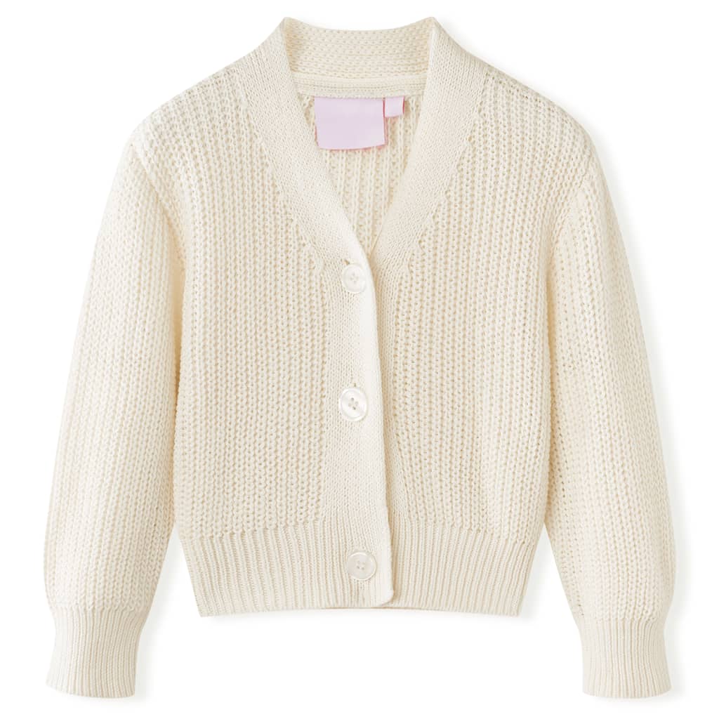 JUNG Vida Kinder-Strickjacke Schneeweiß 128