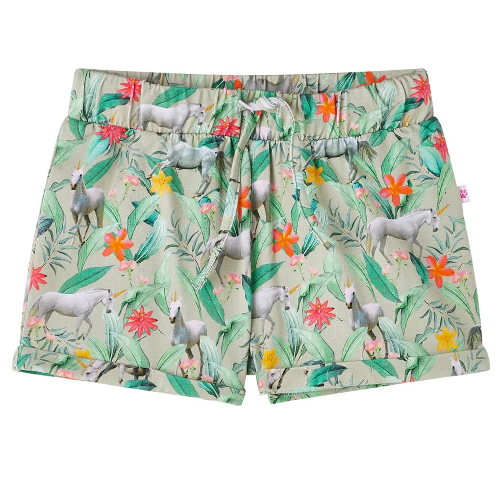 JUNG Vida Kindershorts mit Kordelzug Hellkhaki 116