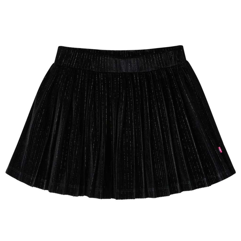 JUNG Vida Kinder-Faltenrock mit Lurex Schwarz 104