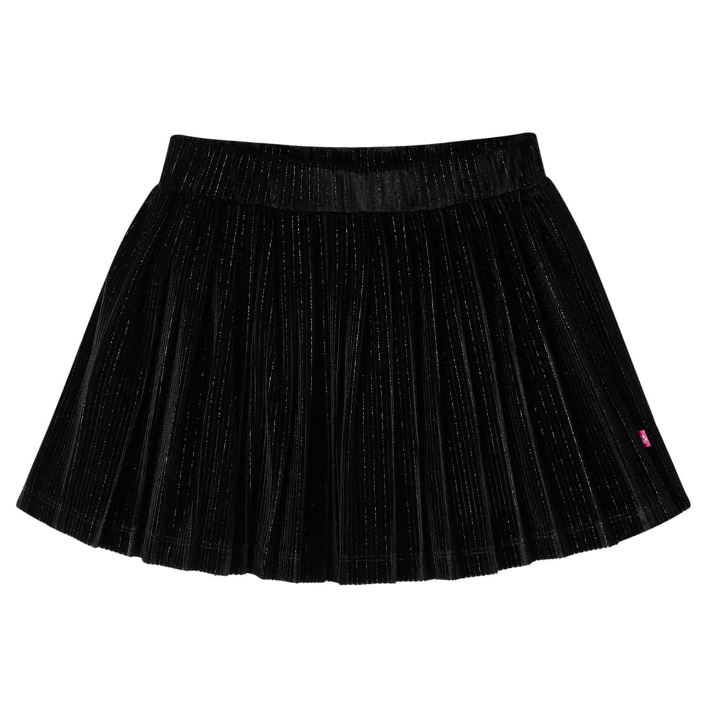 JUNG Vida Kinder-Faltenrock mit Lurex Schwarz 116