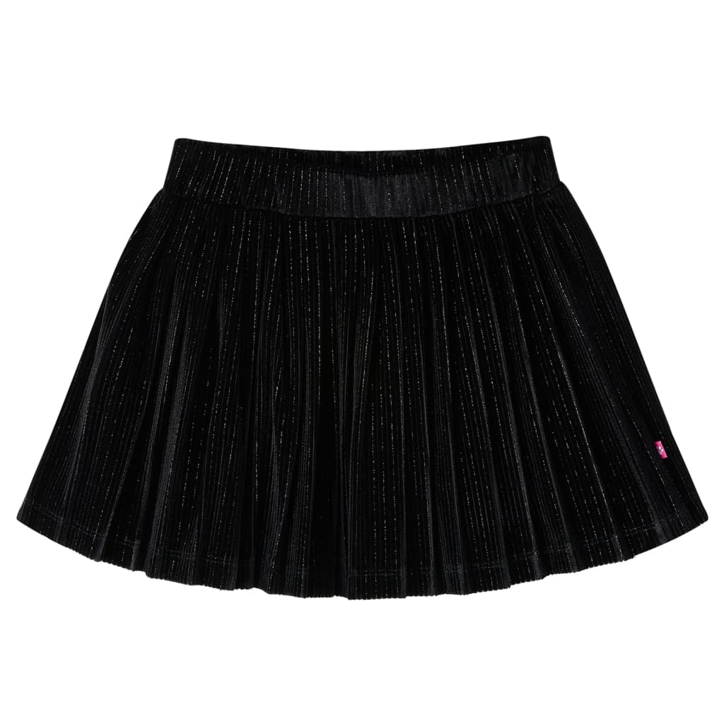JUNG Vida Kinder-Faltenrock mit Lurex Schwarz 128