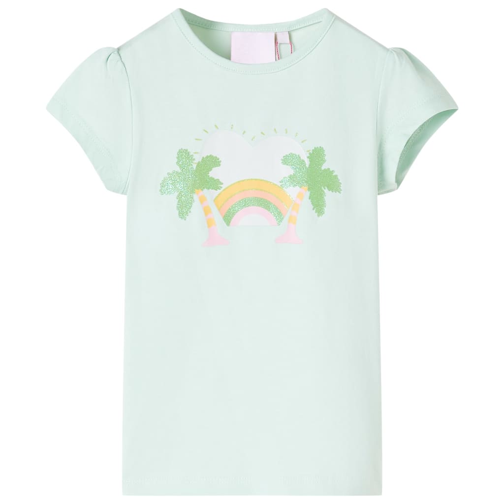 JUNG Vida Kinder-T-Shirt Helles Minzgrün 104